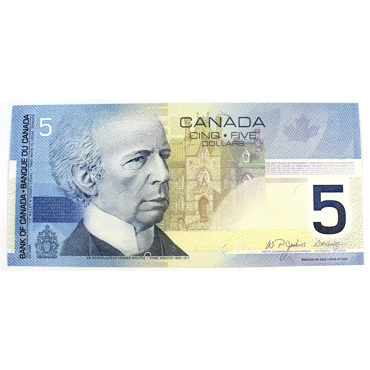 BC-62bA 2005 Canada $5 Jenkins-Dodge, HOR (1.34M-1.48M), Choice Uncirculated (CUNC63)