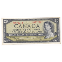 BC-41b 1954 Canada $20 Beattie-Rasminsky, M/E, AU-UNC (AU55)