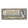 BC-41b 1954 Canada $20 Beattie-Rasminsky, U/E, EF-AU