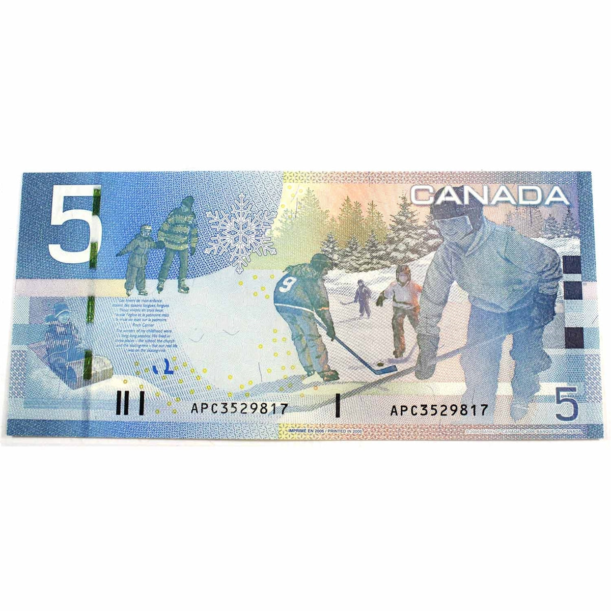 BC-67a 2006 Canada $5 Jenkins-Dodge, APC, Choice Uncirculated (CUNC63)