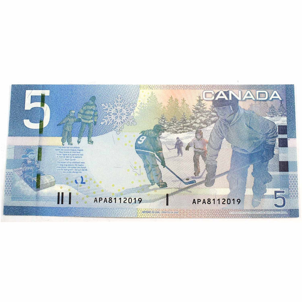 BC-67a 2006 Canada $5 Jenkins-Dodge, APA, Choice Uncirculated (CUNC63)