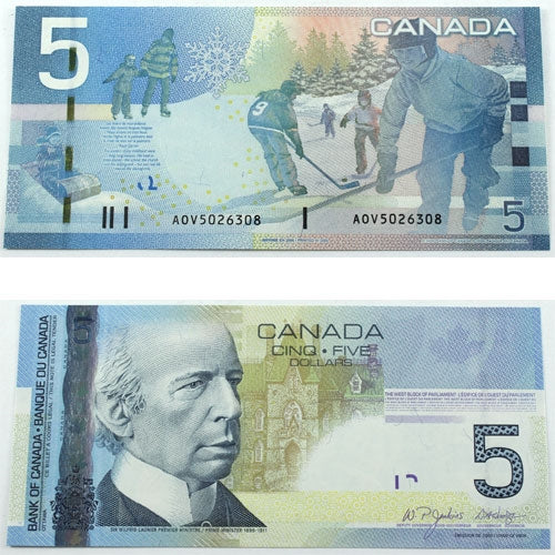 BC-67aA 2006 Canada $5 Jenkins-Dodge, AOV (5.00-5.04), Choice Uncirculated (CUNC63)
