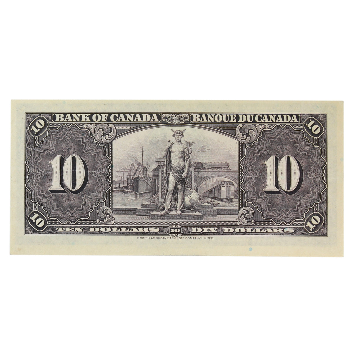 BC-24b 1937 Canada $10 Gordon-Towers, B/D, Extra Fine (EF40)