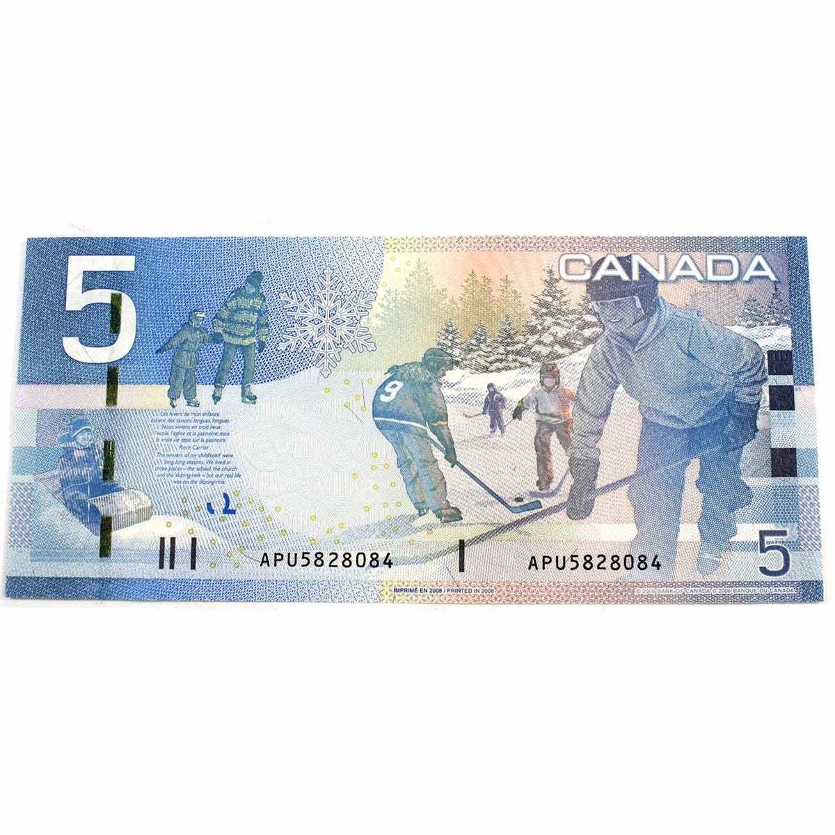 BC-67b 2008 Canada $5 Jenkins-Carney, APU, Choice Uncirculated (CUNC63)