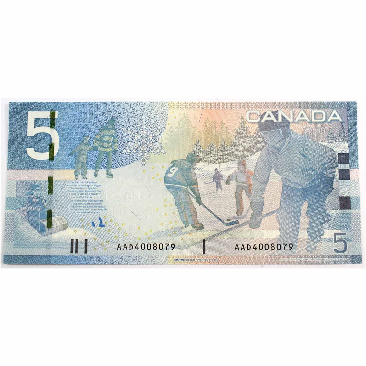 BC-67b 2009 Canada $5 Jenkins-Carney, AAD, Uncirculated (MS60)