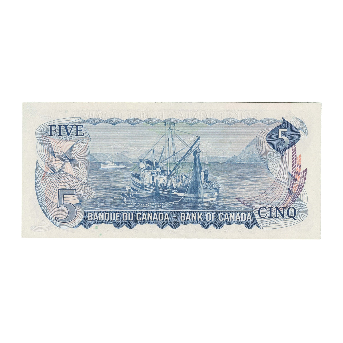BC-48a 1972 Canada $5 Bouey-Rasminsky, CA, Uncirculated (MS60)