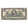 BC-21c 1937 Canada $1 Gordon-Towers, U/L, F-VF