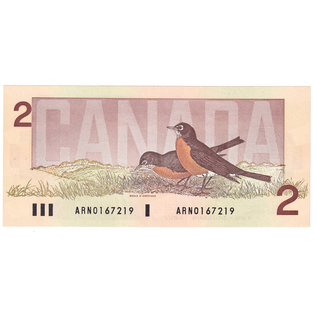 BC-55a 1986 Canada $2 Crow-Bouey, ARN, Choice Uncirculated (CUNC63)