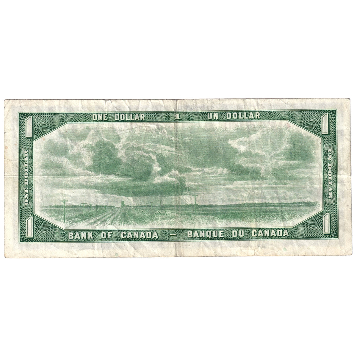 BC-37bA 1954 Canada $1 Beattie-Rasminsky, *A/A, Circ