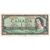 BC-37bA 1954 Canada $1 Beattie-Rasminsky, *S/O, Circ