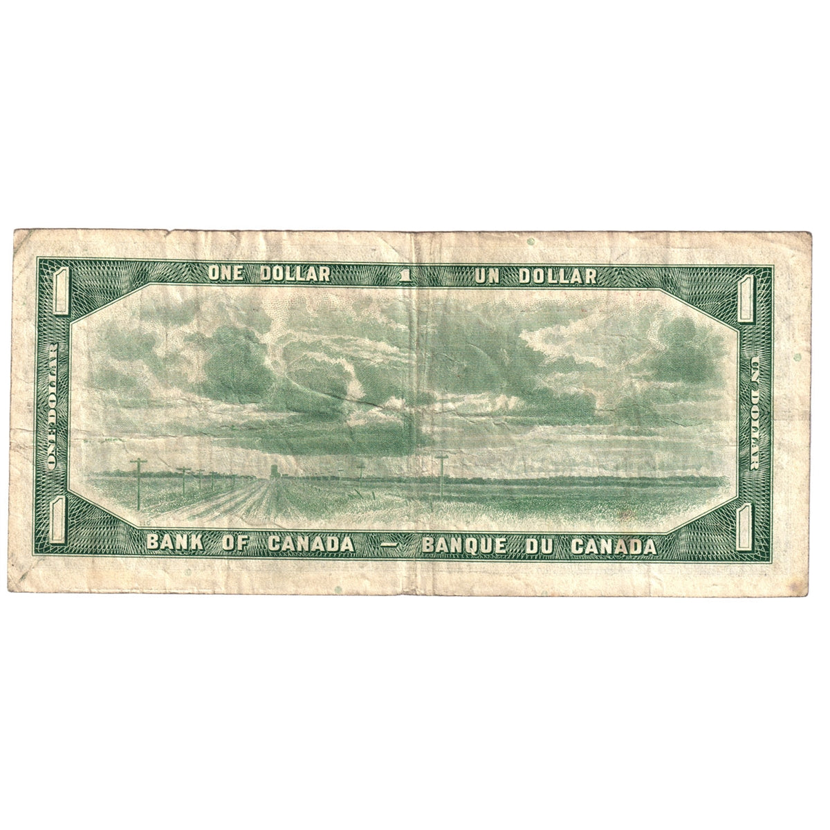BC-37bA 1954 Canada $1 Beattie-Rasminsky, *S/O, Circ