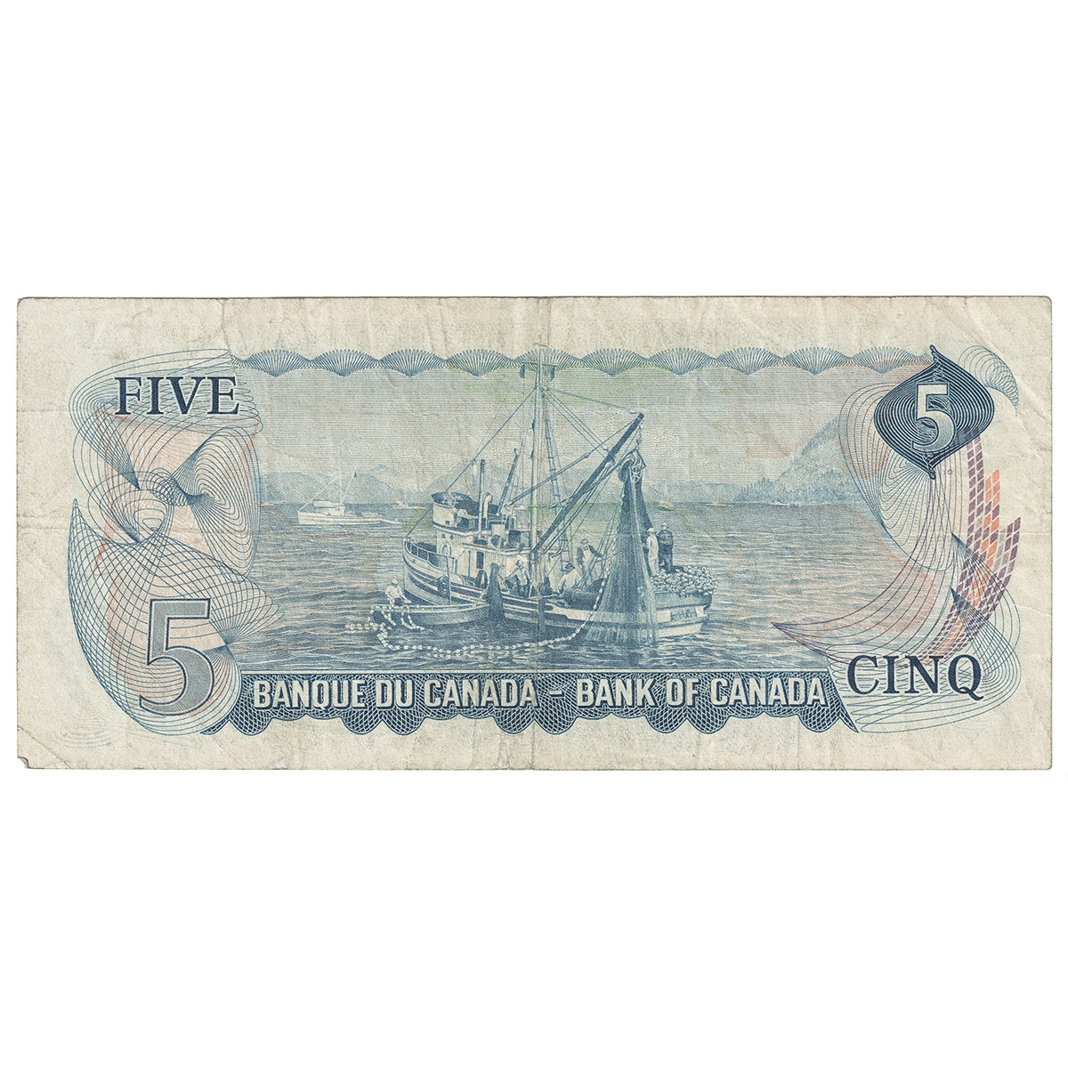 BC-48aA 1972 Canada $5 Bouey-Rasminsky, *CD, F-VF (F15)