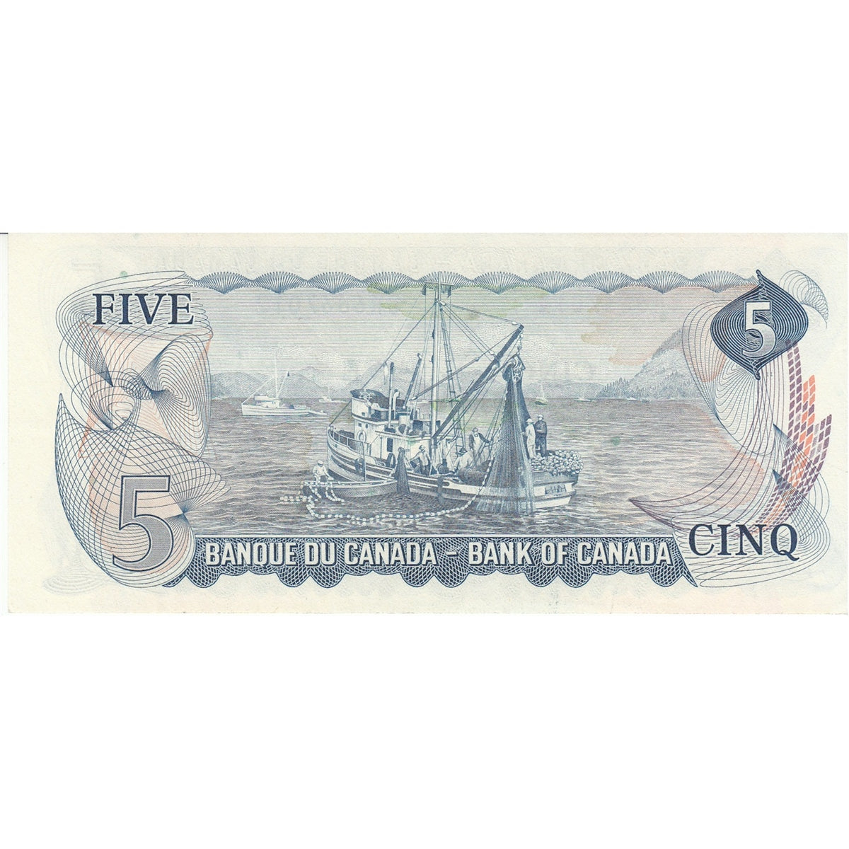 BC-48b 1972 Canada $5 Lawson-Bouey, CR, AU-UNC (AU55)