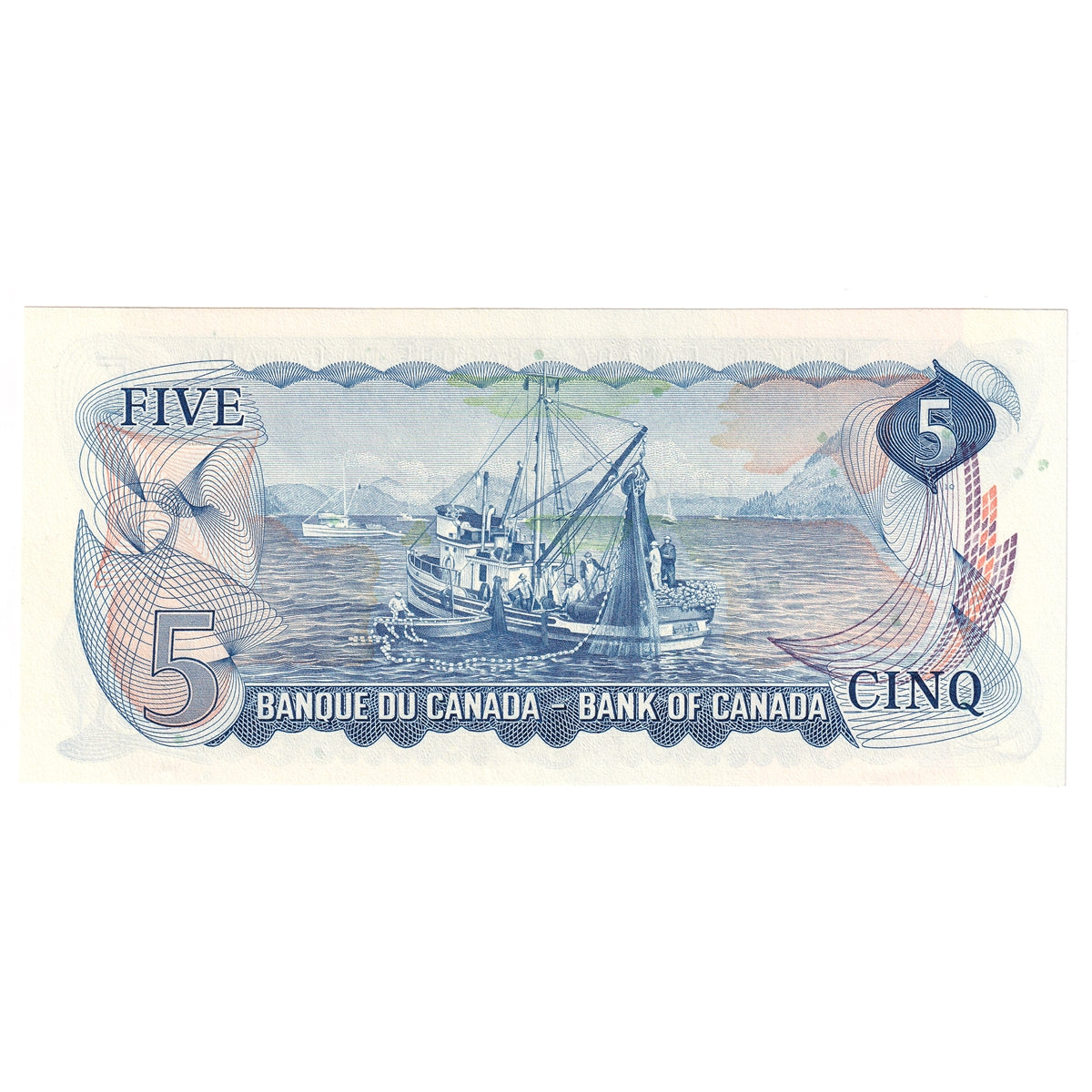 BC-48b 1972 Canada $5 Lawson-Bouey, CS, AU-UNC (AU55)