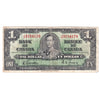 BC-21c 1937 Canada $1 Gordon-Towers, J/M, Circ