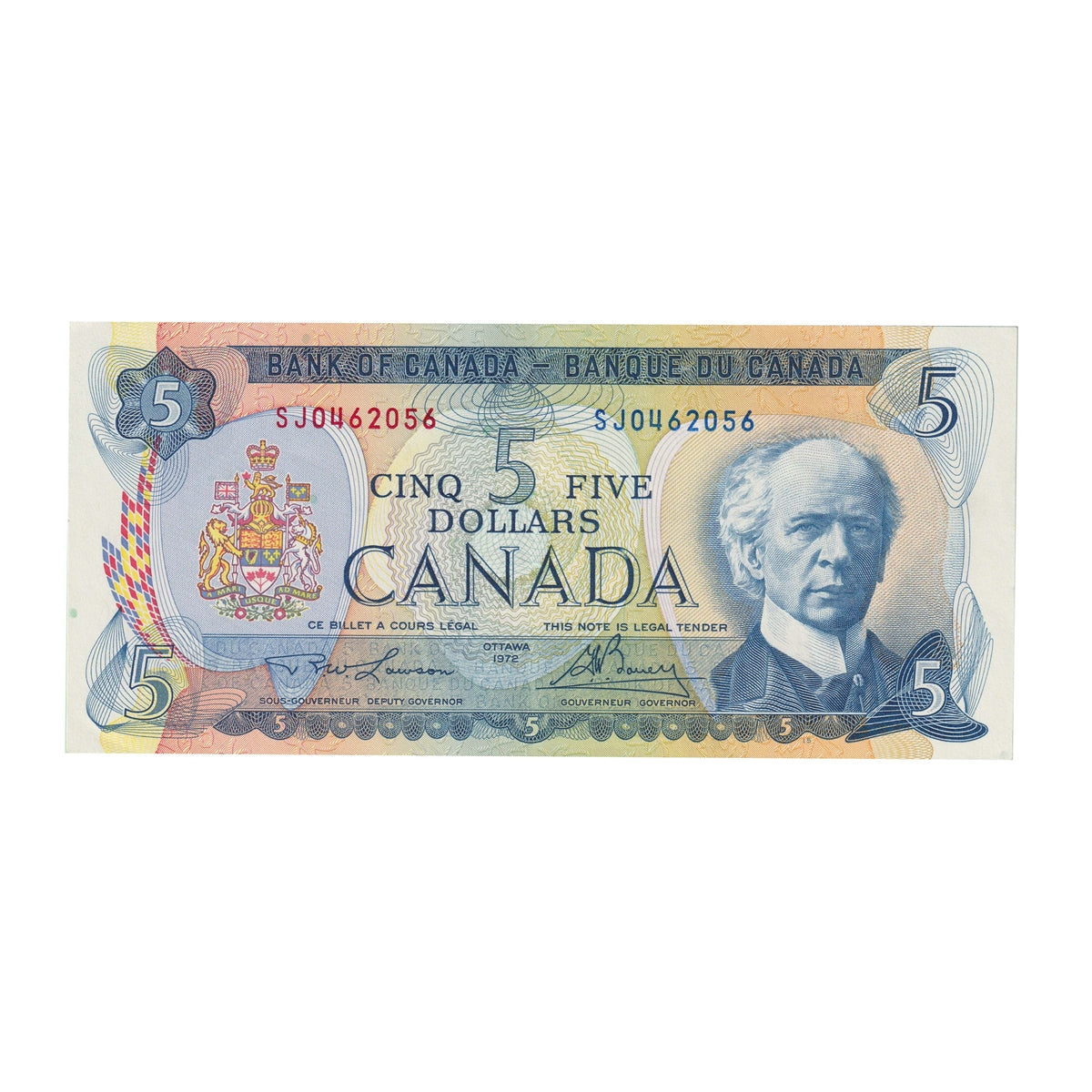 BC-48b 1972 Canada $5 Lawson-Bouey, SJ, EF-AU (EF45)