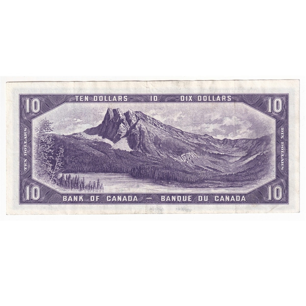 BC-32a 1954 Canada $10 Coyne-Towers, Devil's Face, B/D, VF-EF