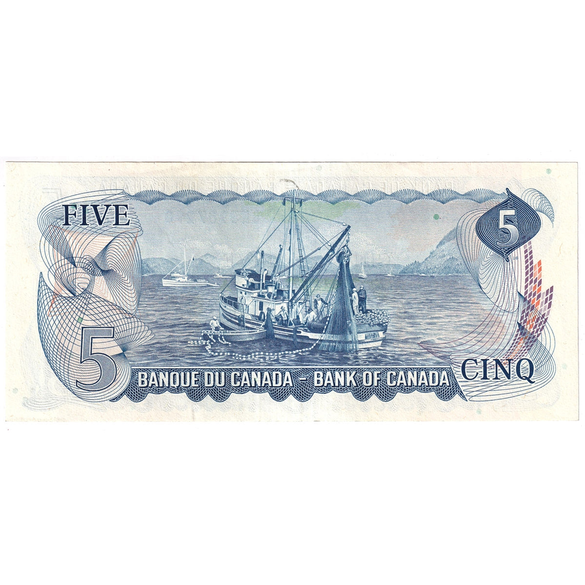 BC-48b 1972 Canada $5 Lawson-Bouey, SK, EF-AU (EF45)