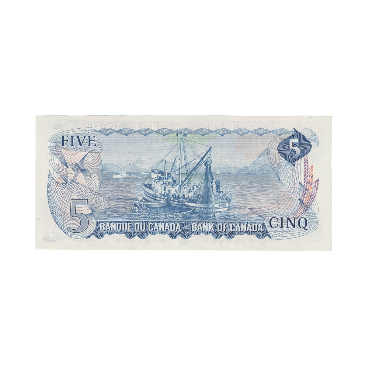 BC-48b 1972 Canada $5 Lawson-Bouey, SN, Uncirculated (MS60)