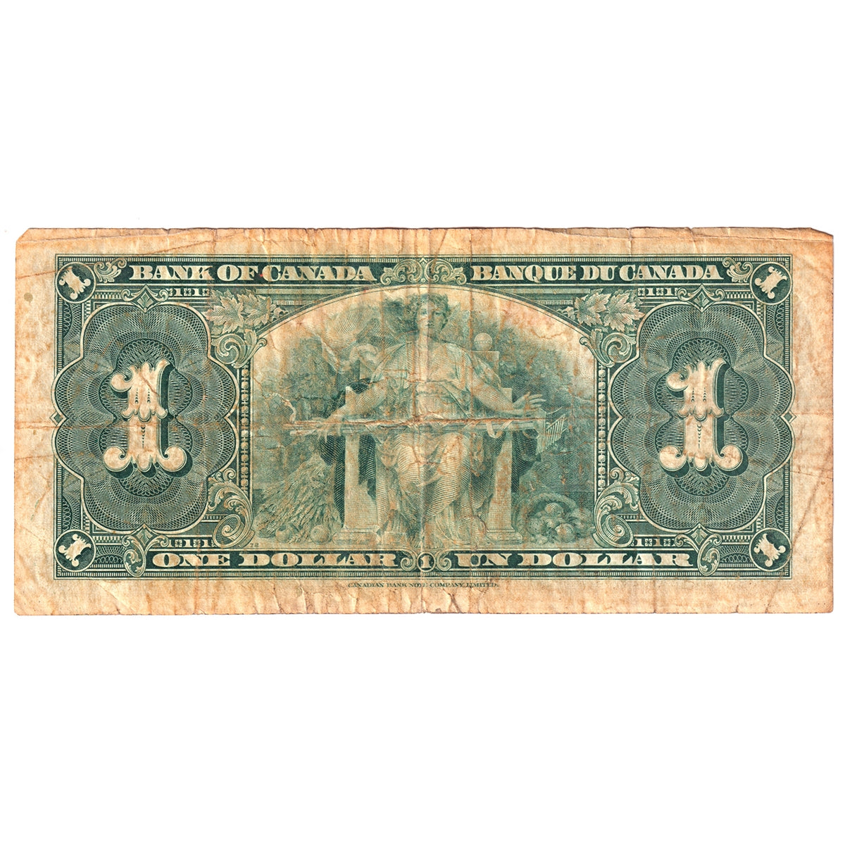 BC-21d 1937 Canada $1 Coyne-Towers, E/N, Circ