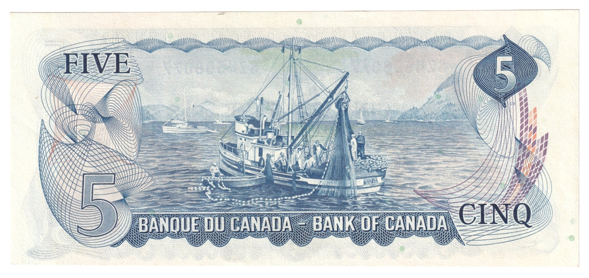 BC-48b 1972 Canada $5 Lawson-Bouey, SZ, Uncirculated (MS60)