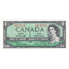 BC-37b-i 1954 Canada $1 Beattie-Rasminsky, R/P, AU-UNC