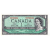 BC-37b-i 1954 Canada $1 Beattie-Rasminsky, N/Z, EF-AU (EF45)