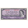 BC-40b 1954 Canada $10 Beattie-Rasminsky, G/T, EF-AU (EF45)