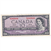 BC-40b 1954 Canada $10 Beattie-Rasminsky, S/T, VF-EF (VF30)