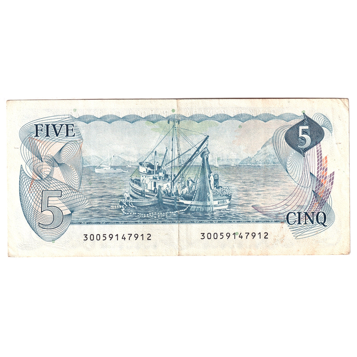 BC-53a 1979 Canada $5 Lawson-Bouey, Circ