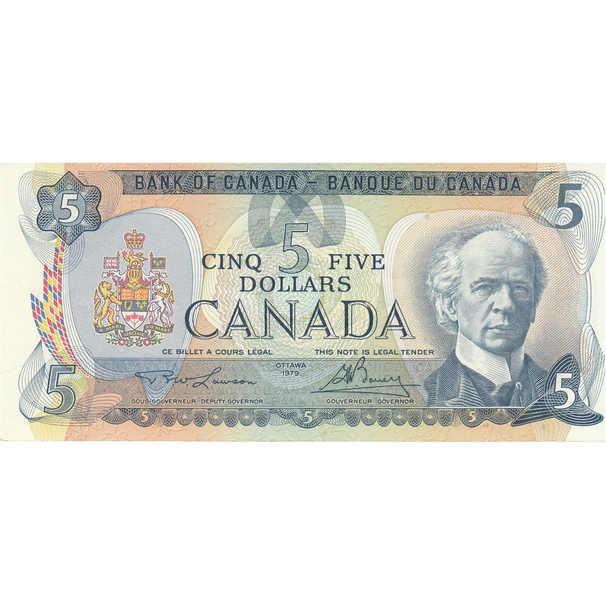 BC-53a 1979 Canada $5 Lawson-Bouey, EF-AU (EF45)