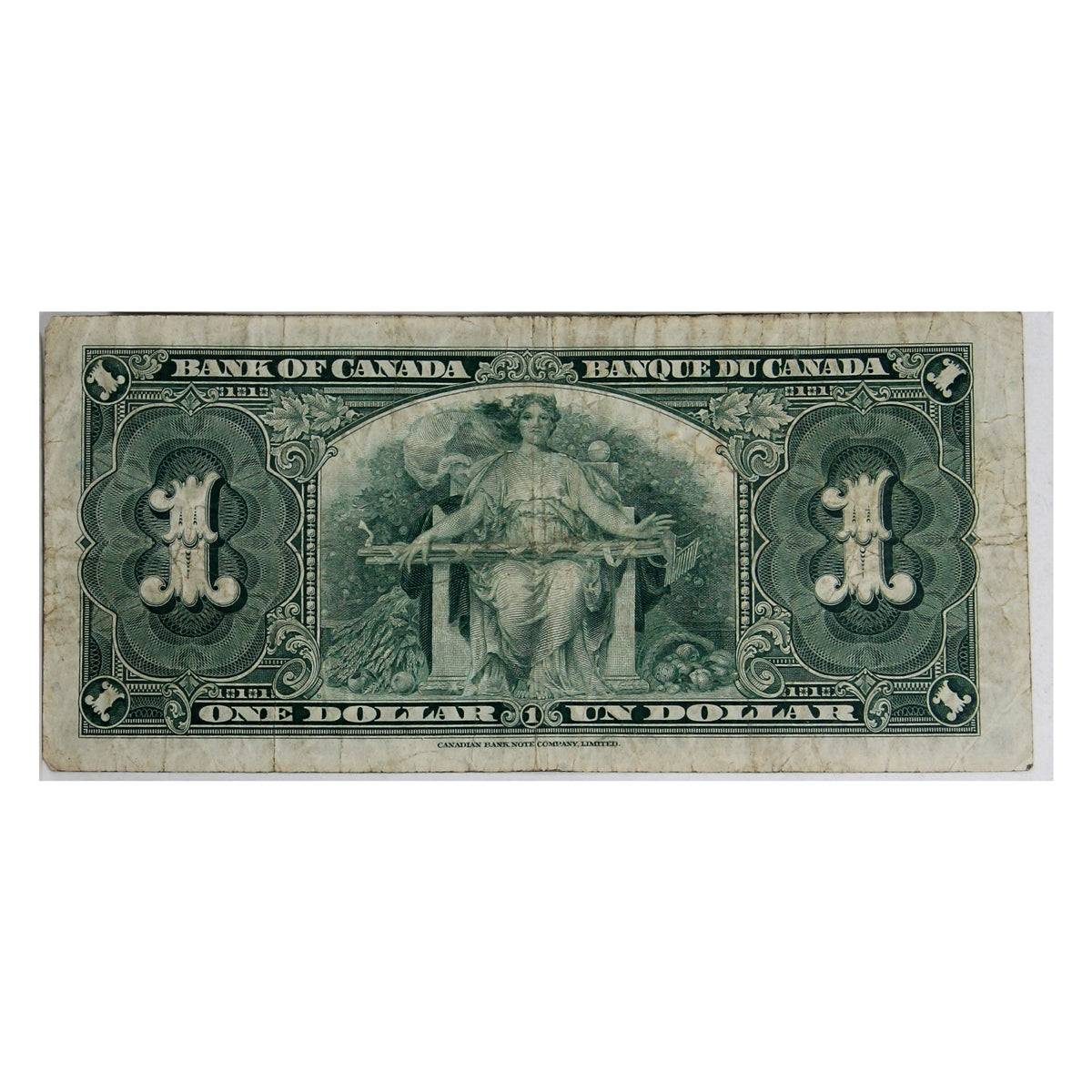 BC-21a 1937 Canada $1 Osborne-Towers, A/A, Fine (F12)