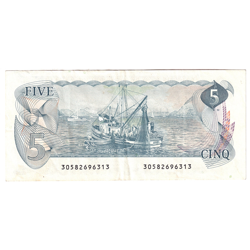 BC-53b 1979 Canada $5 Crow-Bouey, Circ