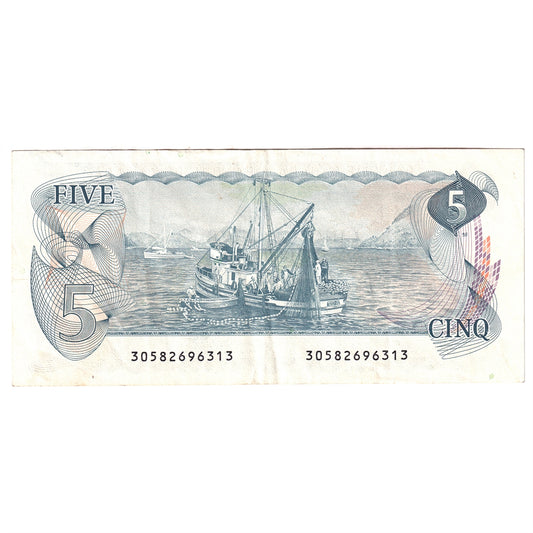 BC-53b 1979 Canada $5 Crow-Bouey, Circ