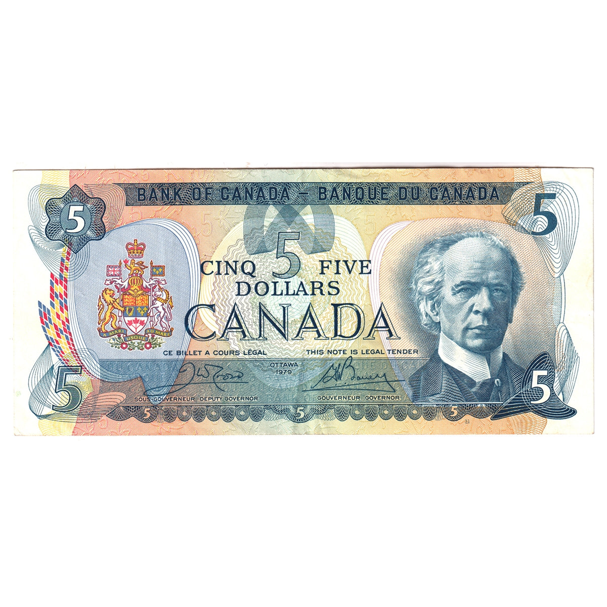 BC-53b 1979 Canada $5 Crow-Bouey, Circ