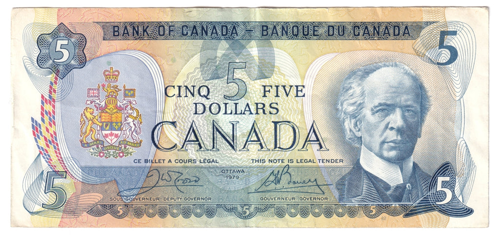 BC-53b 1979 Canada $5 Crow-Bouey, EF-AU (EF45)