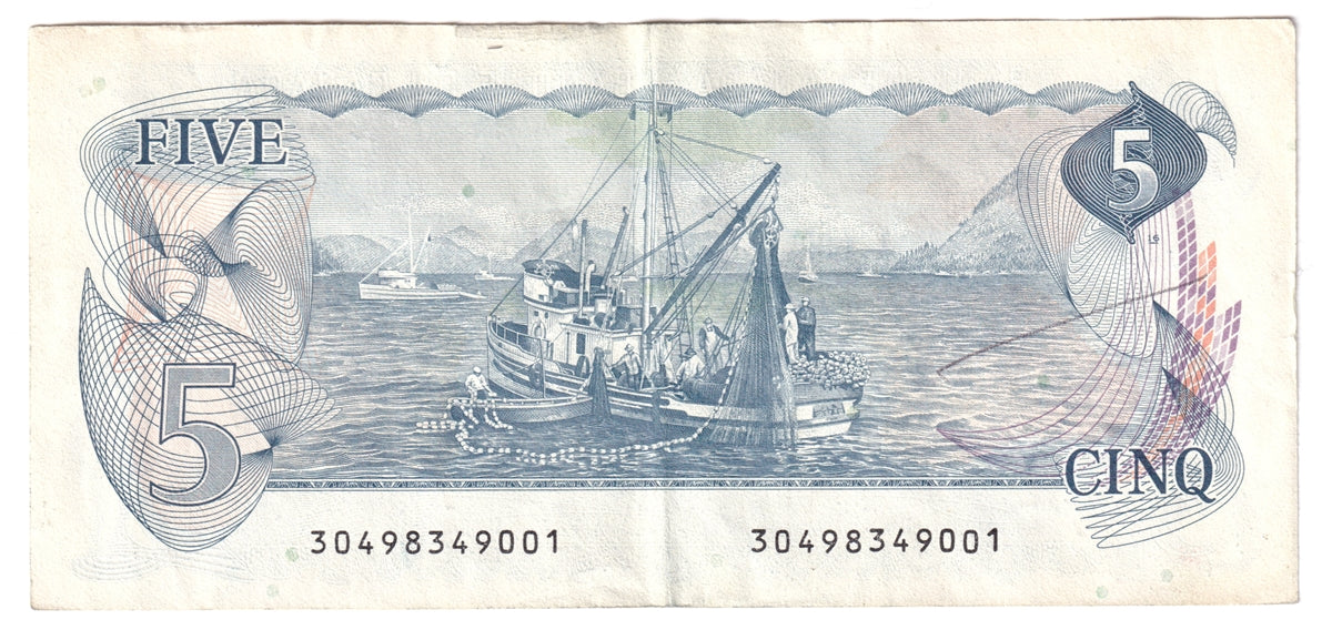 BC-53b 1979 Canada $5 Crow-Bouey, EF-AU (EF45)