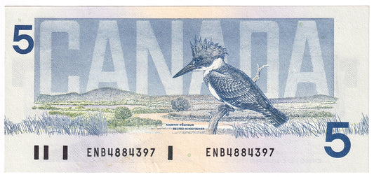 BC-56a 1986 Canada $5 Crow-Bouey, ENB, AU