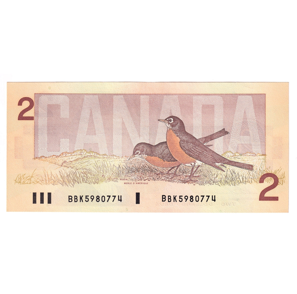 BC-55b 1986 Canada $2 Thiessen-Crow, BBK, Uncirculated (MS60)