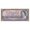 BC-40b 1954 Canada $10 Beattie-Rasminsky, X/T, VF-EF