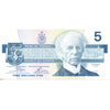 BC-56a 1986 Canada $5 Crow-Bouey, END, circ