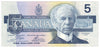 BC-56a 1986 Canada $5 Crow-Bouey, ENE, AU-UNC