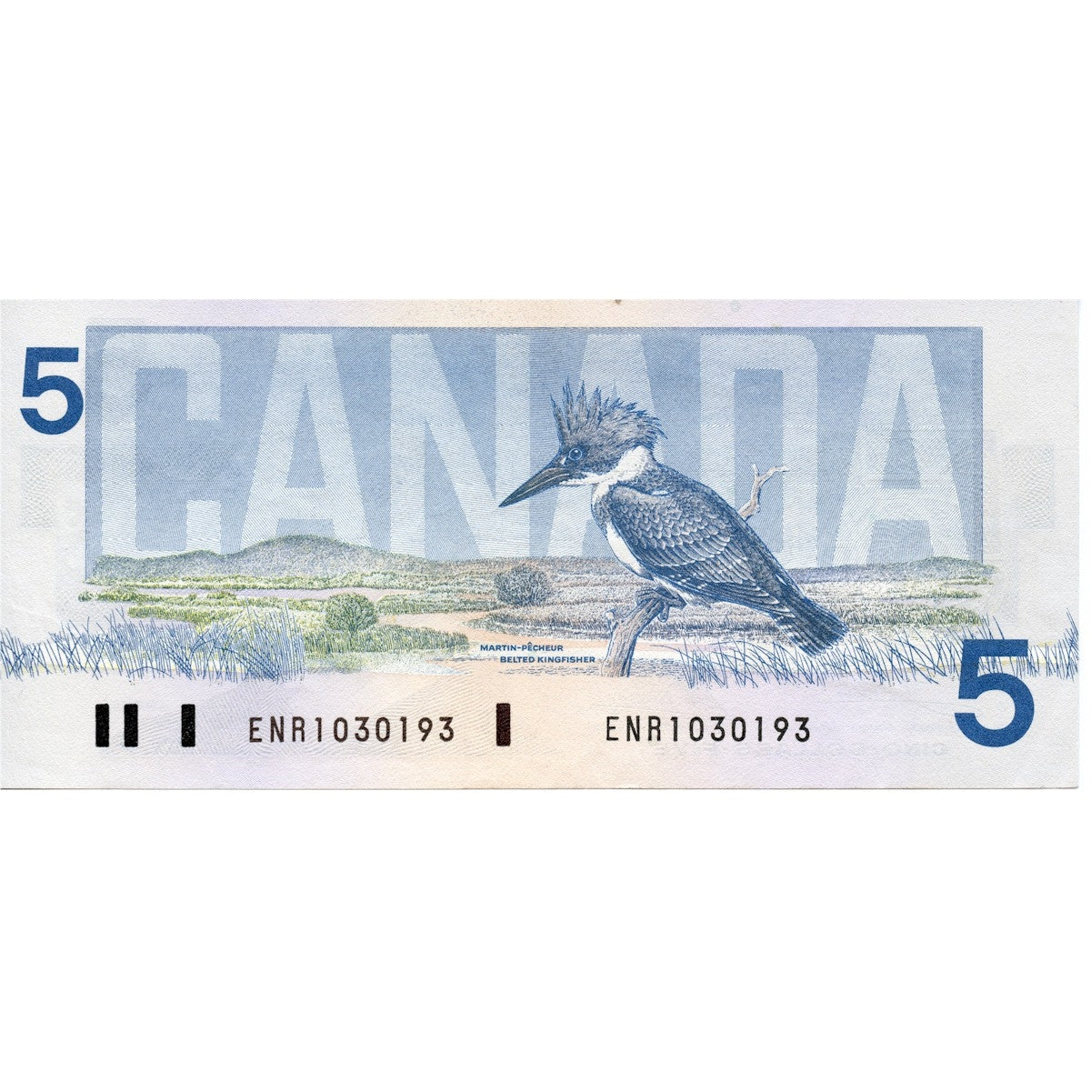 BC-56a 1986 Canada $5 Crow-Bouey, ENR, Circ