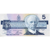 BC-56a 1986 Canada $5 Crow-Bouey, EOA, Almost Uncirculated (AU50)