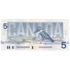 BC-56a 1986 Canada $5 Crow-Bouey, EOA, Choice Uncirculated (CUNC63)