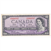 BC-40b 1954 Canada $10 Beattie-Rasminsky, J/V, EF-AU