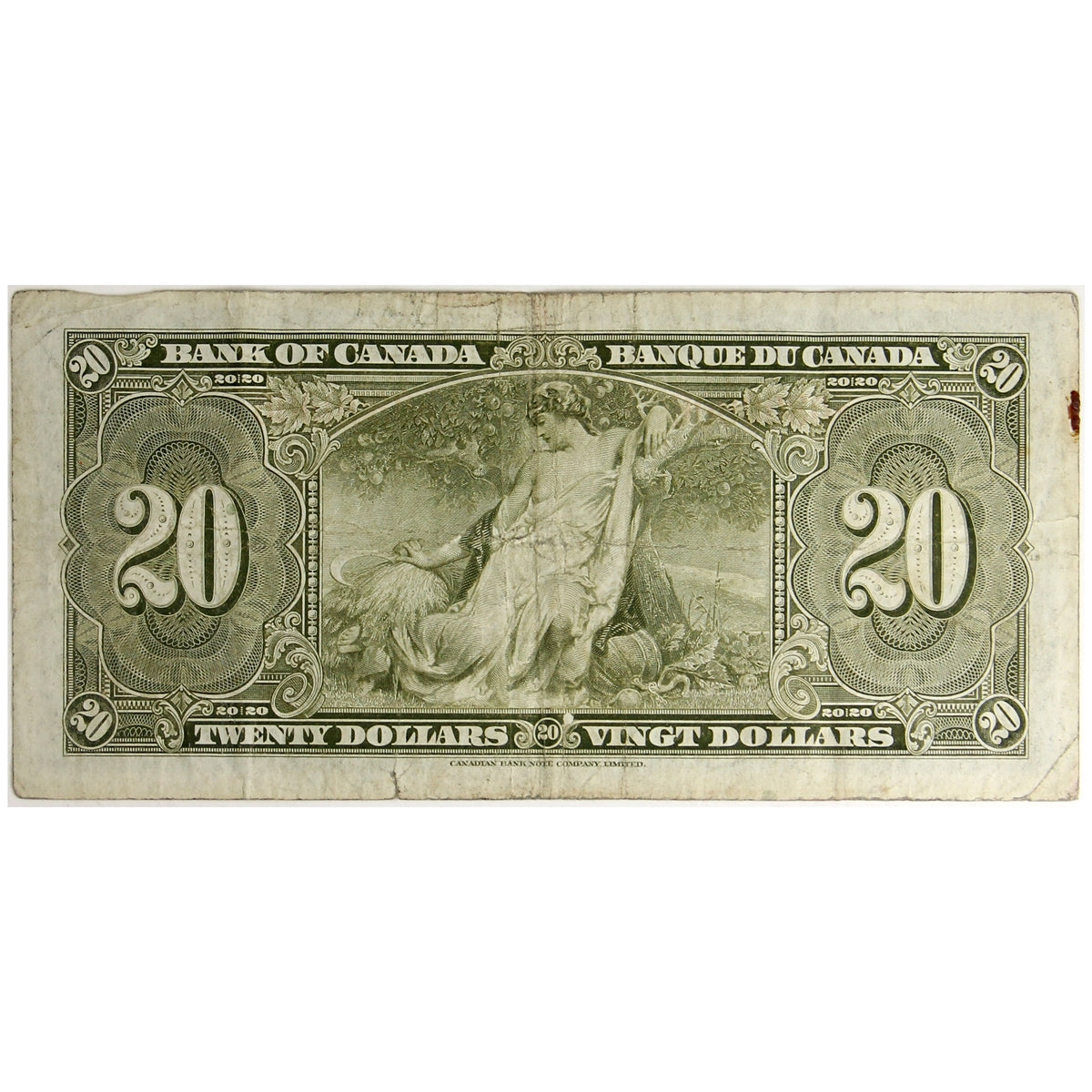 BC-25c 1937 Canada $20 Coyne-Towers, L/E, Circ