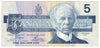 BC-56aA-i 1986 Canada $5 Crow-Bouey, ENX with Blue BPN, Very Fine (VF20)