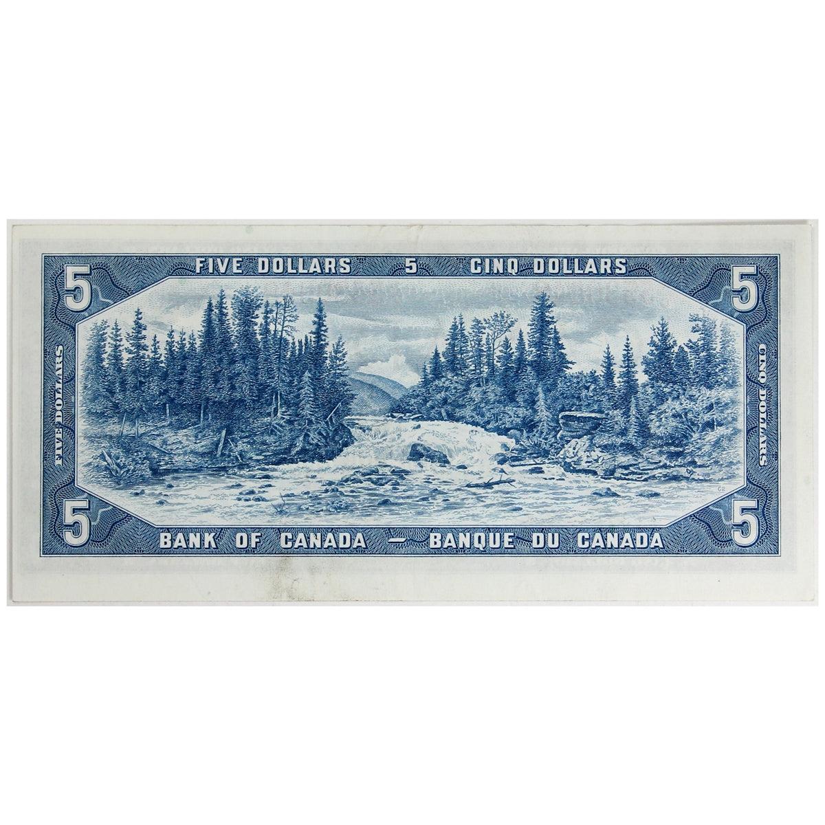 BC-39a-i 1954 Canada $5 Beattie-Coyne, R/C, Almost Uncirculated (AU50)