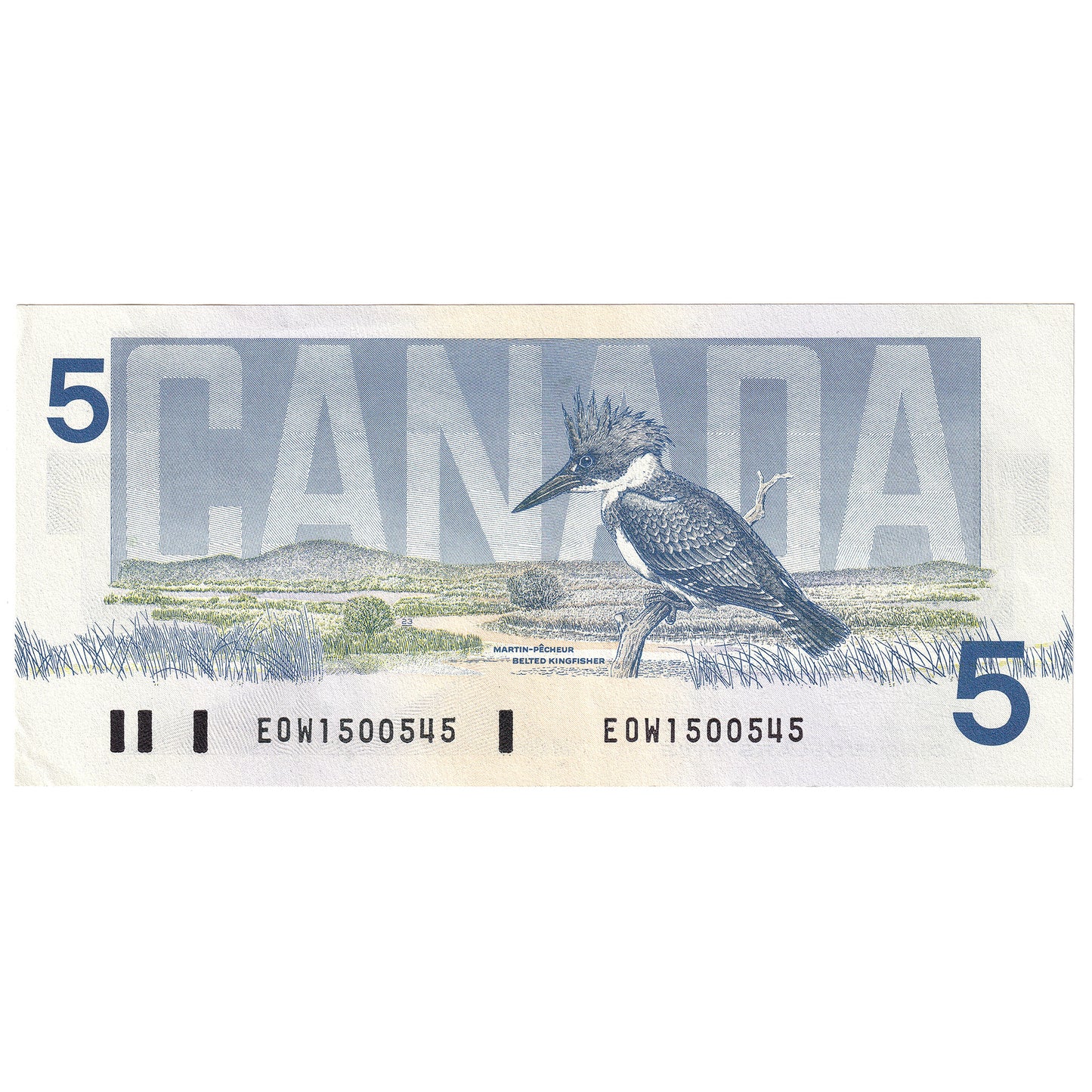 BC-56a-i 1986 Canada $5 Crow-Bouey, EOW, EF-AU (EF45)